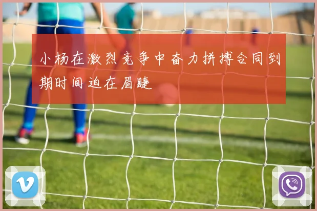 小杨在激烈竞争中奋力拼搏合同到期时间迫在眉睫